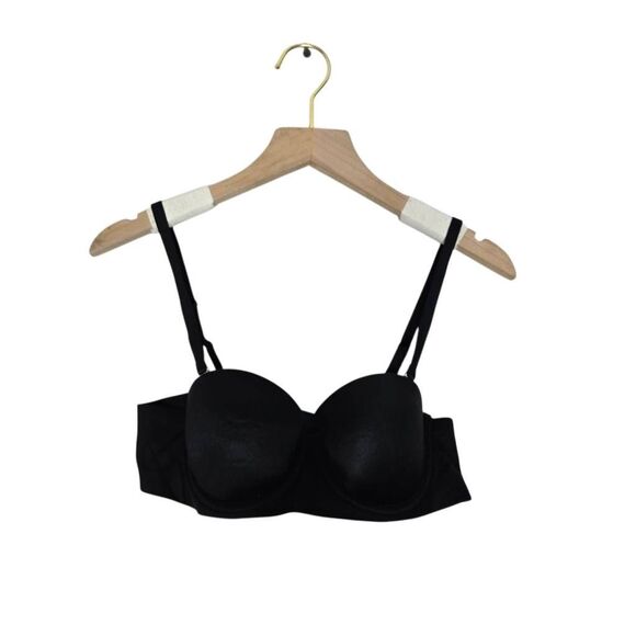 Aerie Sunnie Strapless Bra Size 32A Black Removable Straps - Picture 1 of 6